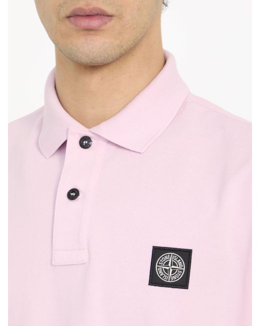 Stone Island Pink T-shirts And Polos for men