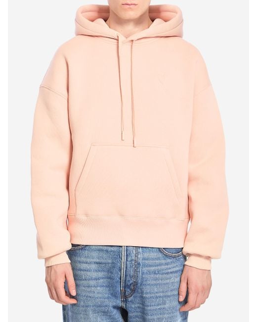 AMI Blue Ami De Coeur Hoodie for men