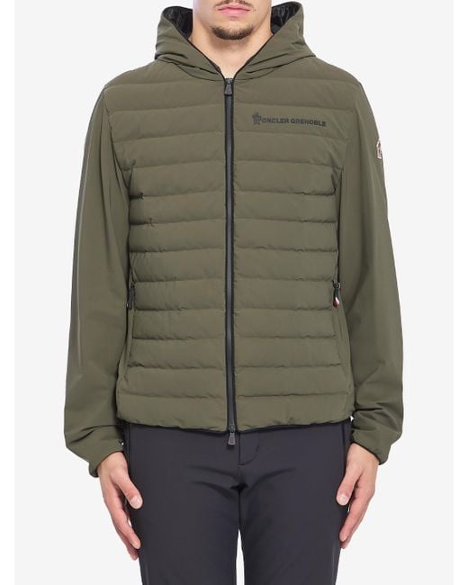 Moncler Green Technical Nylon Jacket for men