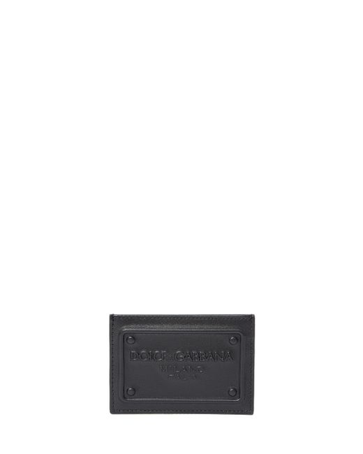 Dolce & Gabbana White Leather Cardholder for men