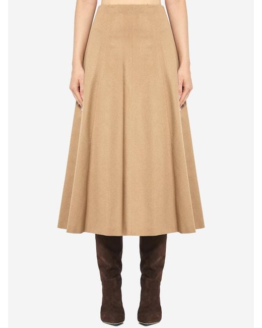 Max Mara Natural Flared Skirt
