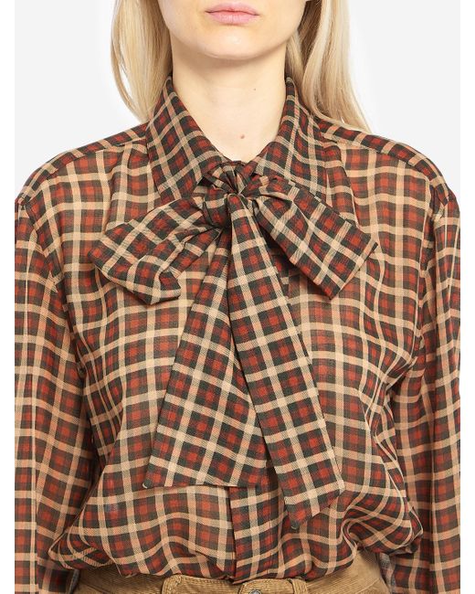 Saint Laurent Brown Cassandre Shirt