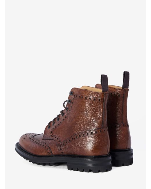 Church's Brown Mc Farlane Lw Lace-Up Boot Brogue for men
