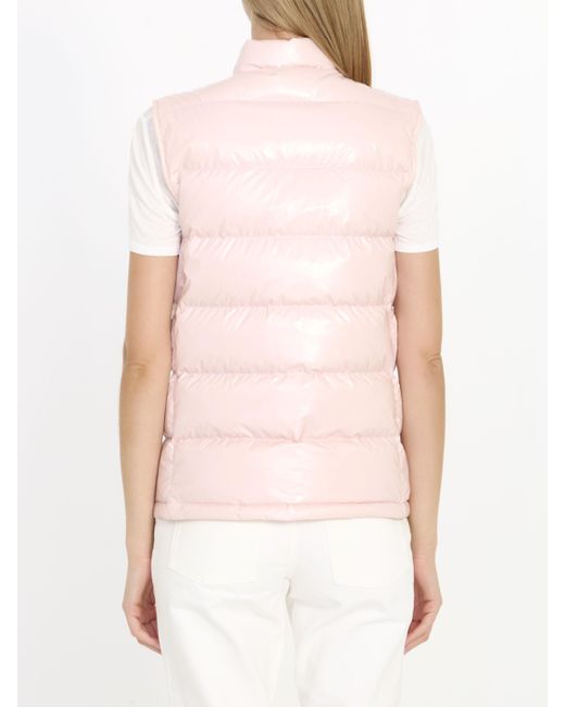 Moncler Pink Alcibia Short Down Vest