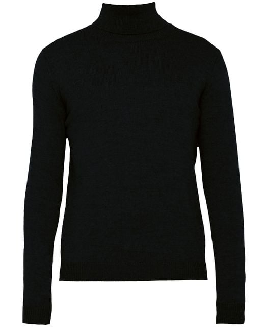 Roberto Collina Black Merino Wool Jumper for men