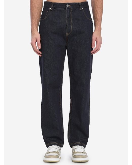 Fendi Blue Crest Jeans for men