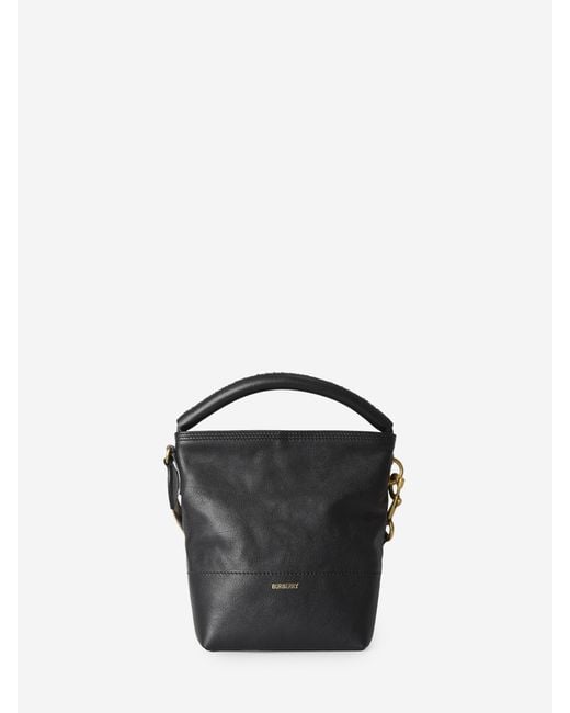 Burberry Black Mini B Clip Bucket Bag