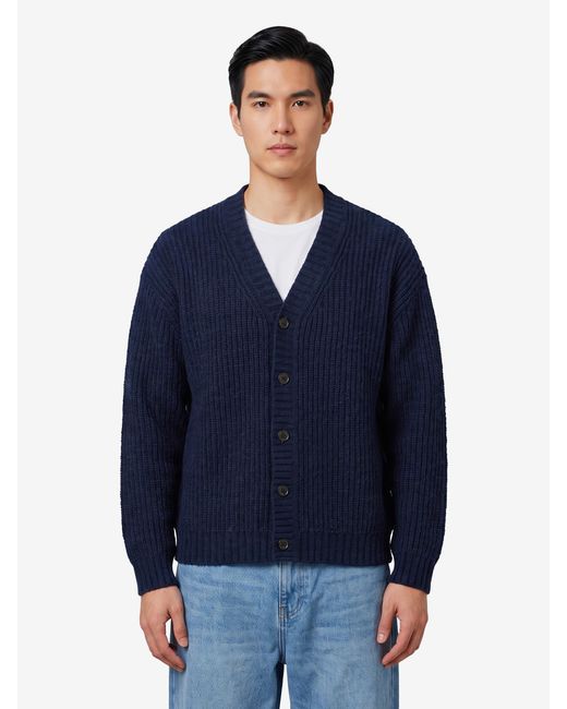 Roberto Collina Blue Wool Cardigan Over for men