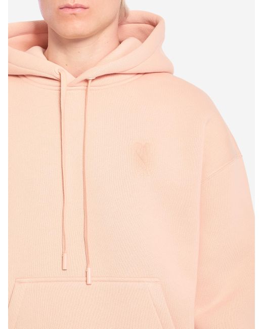 AMI Blue Ami De Coeur Hoodie for men