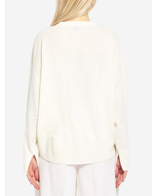 Loulou de Saison White Anaa Cashmere Sweater
