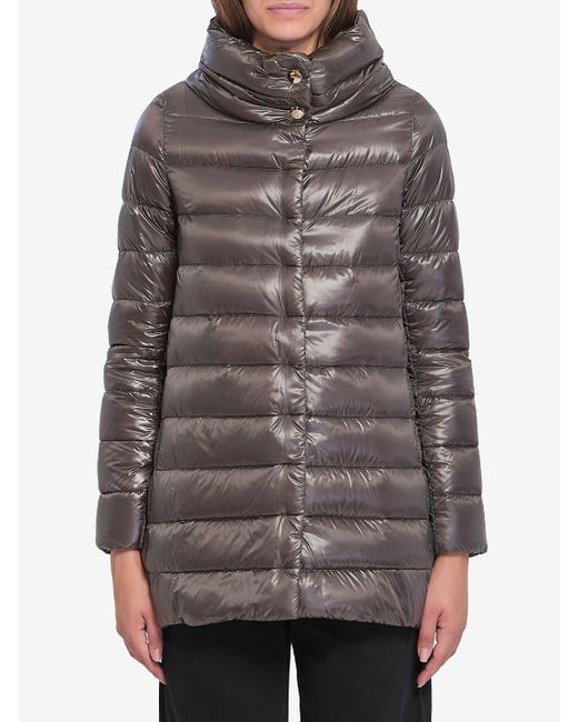 Herno Gray Amelia Light Puffer Jacket