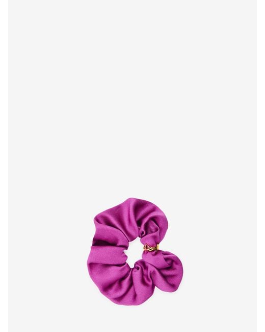 Saint Laurent Pink Cassandre Scrunchie