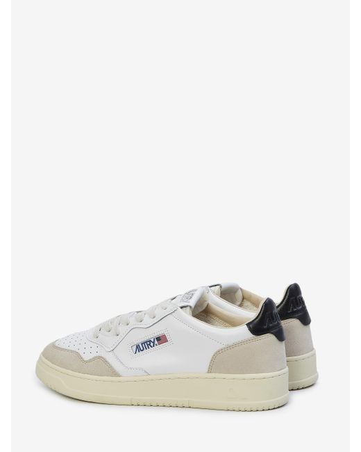 Autry White Medalist Low Sneakers for men