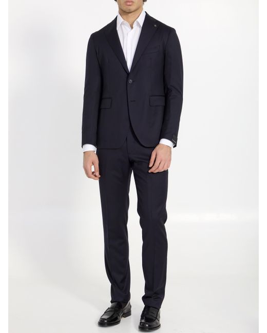 Tagliatore Blue Twopiece Suit for men