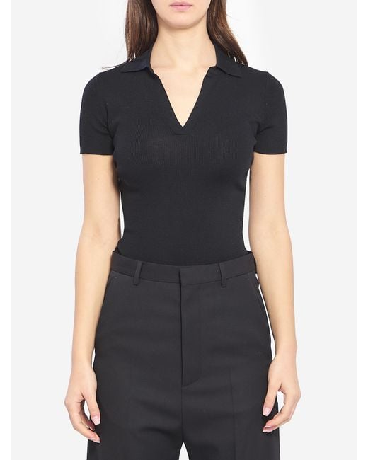 Max Mara Black Albero Polo