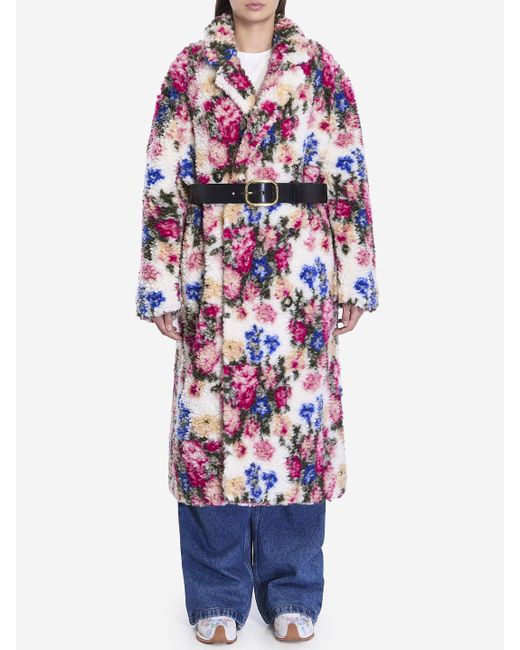 Loewe Blue Double-Breasted Coat