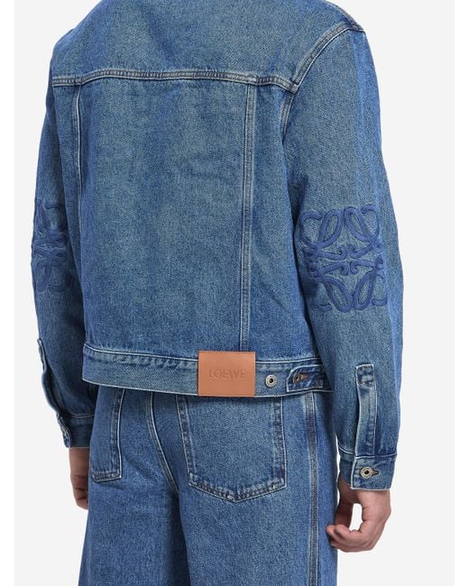 Loewe Blue Anagram Denim Jacket for men