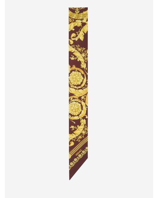 Versace Metallic Silk Twill Bandeau