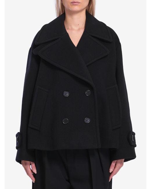 Chloé Black Oversized Short Coat