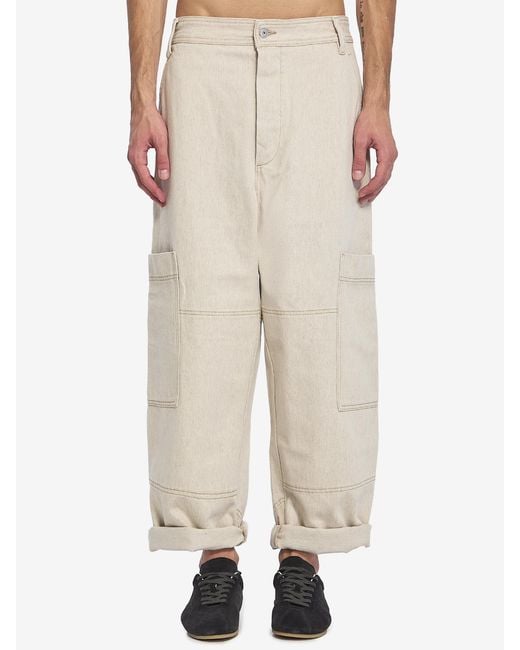 Jacquemus Natural De Nimes Carr Cargo Pants for men