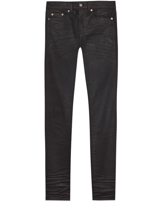 Saint Laurent Denim Skinny Jeans in Gray for Men | Lyst