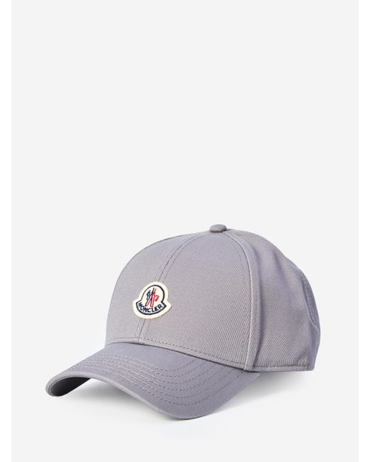 Moncler Gray Baseball Cap for men