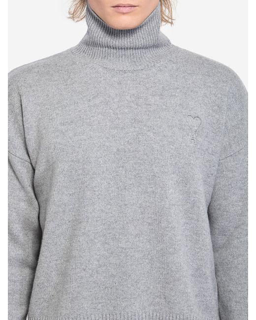 Maglia Collo Alto Ami De Coeur di AMI in Gray da Uomo