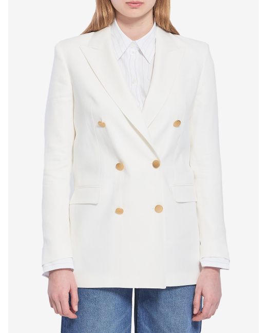 Tagliatore White Doublebreasted Jacket