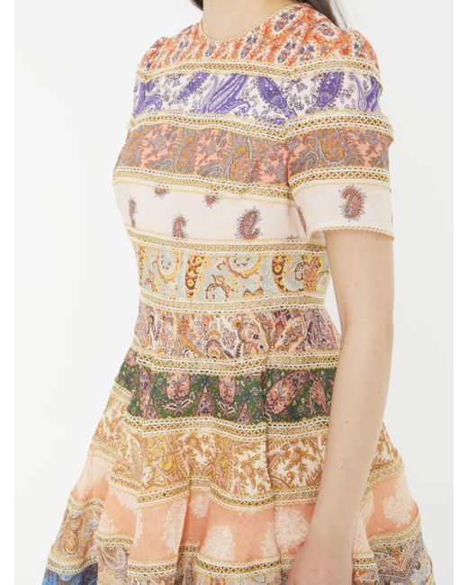 Zimmermann Multicolor Devi Mini Dress