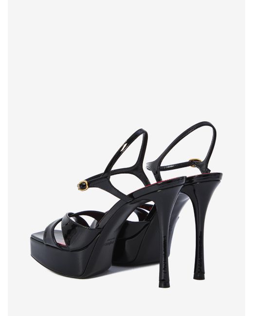 Saint Laurent White Leather Sandals