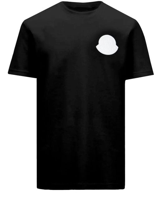 Moncler Black Cotton Tshirt for men