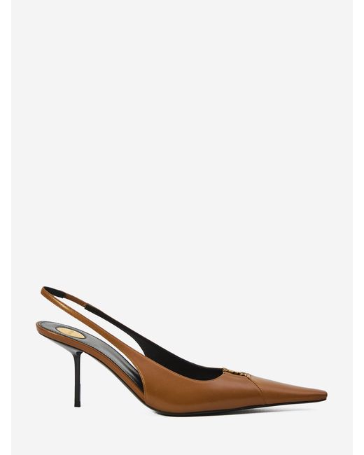 Saint Laurent Brown Babylone Breteuil Pumps