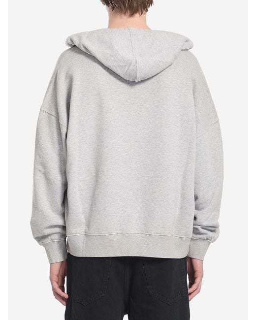 Golden Goose Deluxe Brand Gray Liived-In Effect Hoodie
