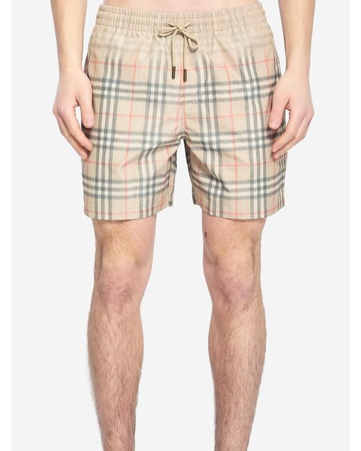 Burberry Natural Check Swimwear for men