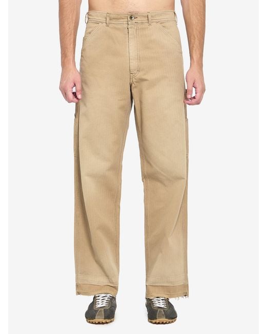 Maison Margiela Natural Cargo Jeans for men
