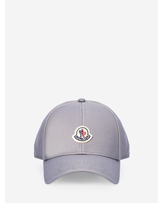 Moncler Gray Baseball Cap for men
