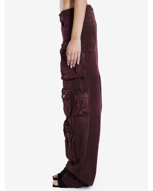 The Attico Red Fern Long Pants