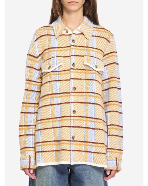 Guest In Residence Natural Plaid Work Shirt