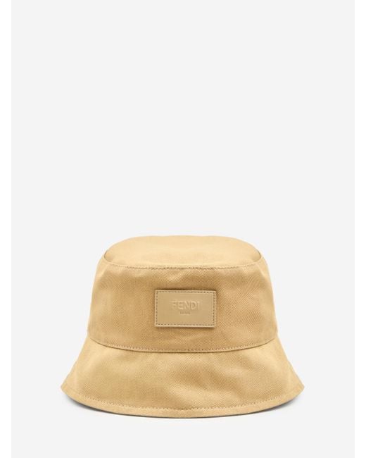 Fendi Natural Bucket Hat for men