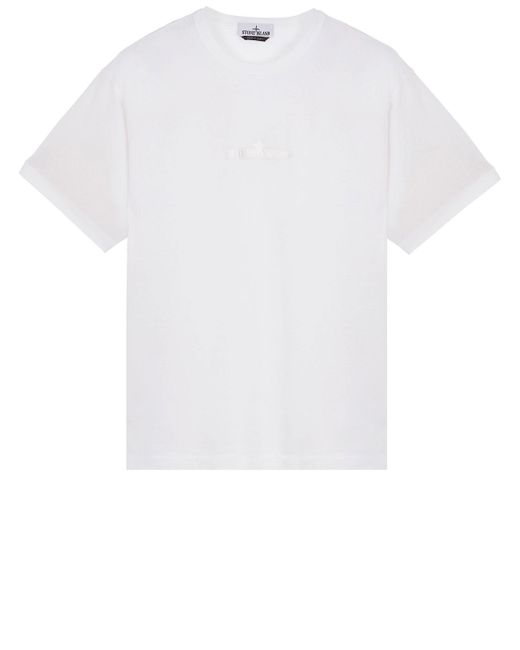 Tshirt Con Logo di Stone Island in White da Uomo