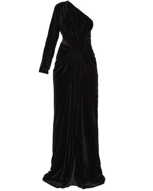 Costarellos Black Velvet Dress