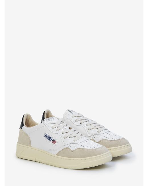 Autry White Medalist Low Sneakers for men