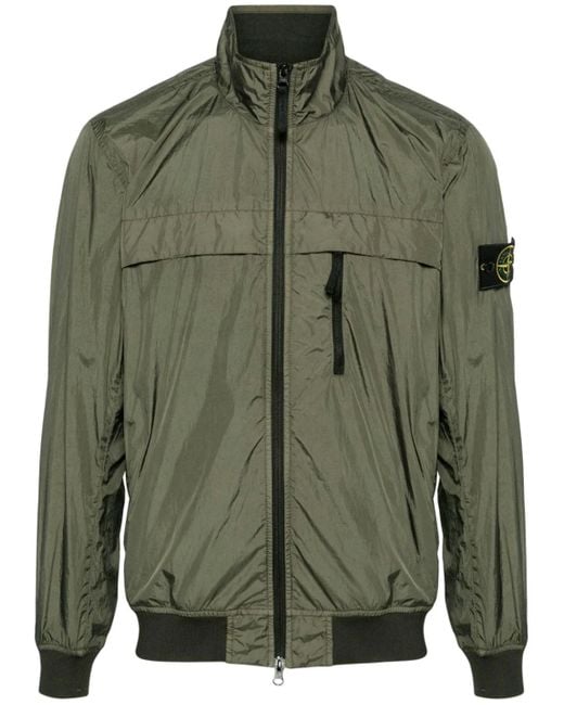 Stone Island Green Crinkle Reps Rny Jacket for men