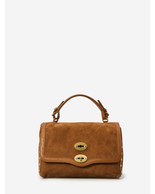Borsa Postina S di Zanellato in Brown