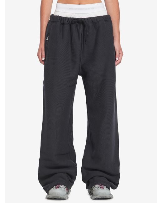 Alexander Wang Black Sweatpants With Brief