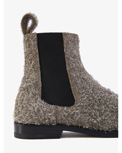 Loewe Brown Suede Campo Chelsea Boots