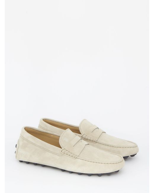 Tod's Natural Gommino Bubble Loafers for men