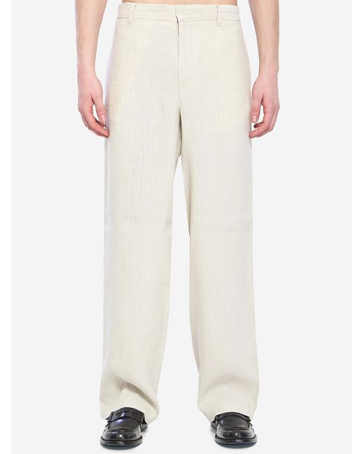 Barena White Delfo Pants for men