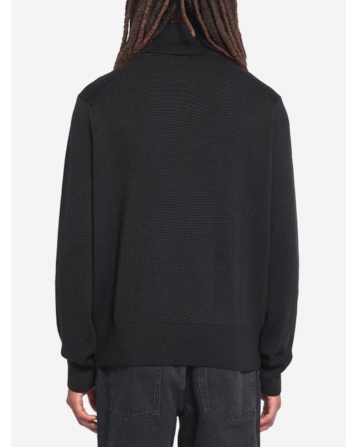 Maglia Collo Alto Ami De Coeur di AMI in Black da Uomo