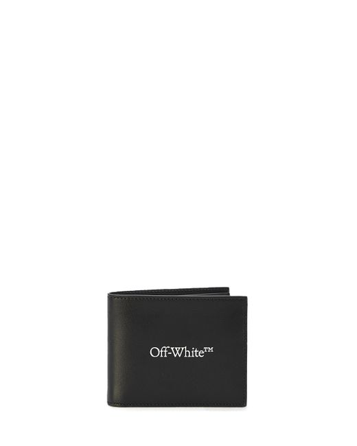 Portafoglio bi-fold con logo bookish di Off-White c/o Virgil Abloh in Black da Uomo